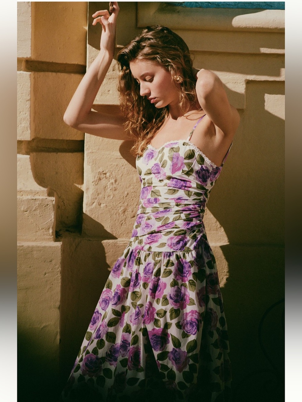 NWT Maeve Cotton Printed Midi Dress
